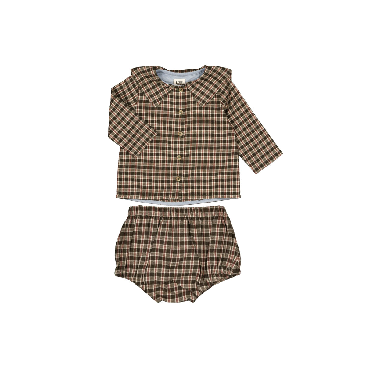 Lorette Shirt & Bloomer Set | Tartan