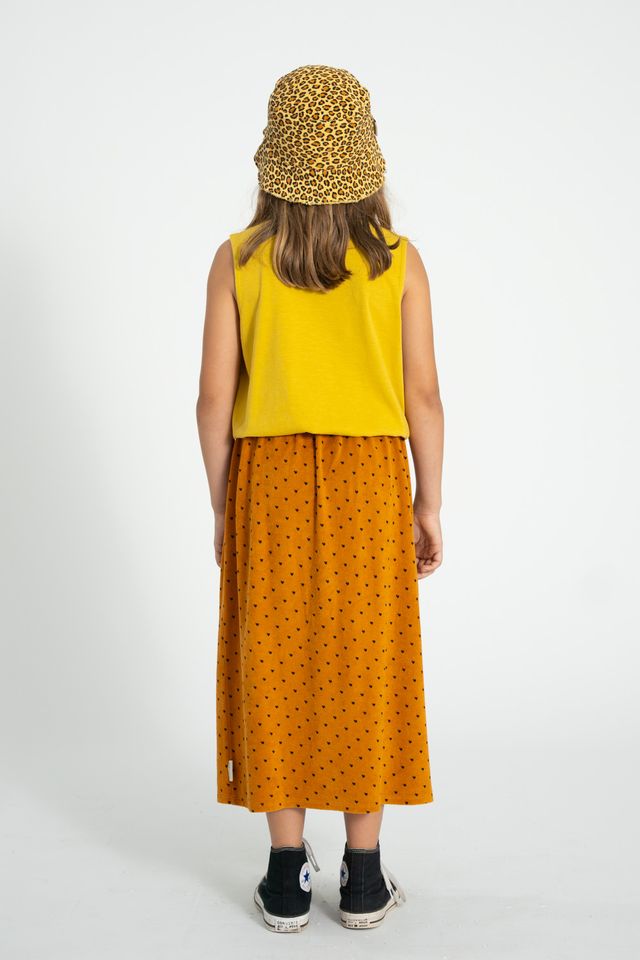 Apple Print Top | Mustard