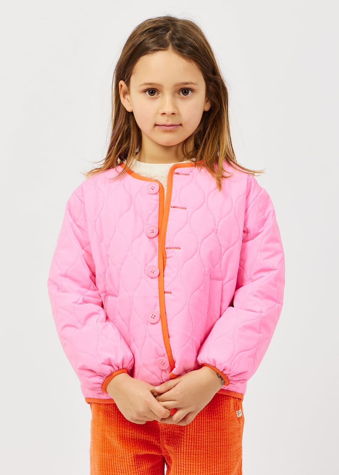 Two-tone Reversible Jacket | Orange