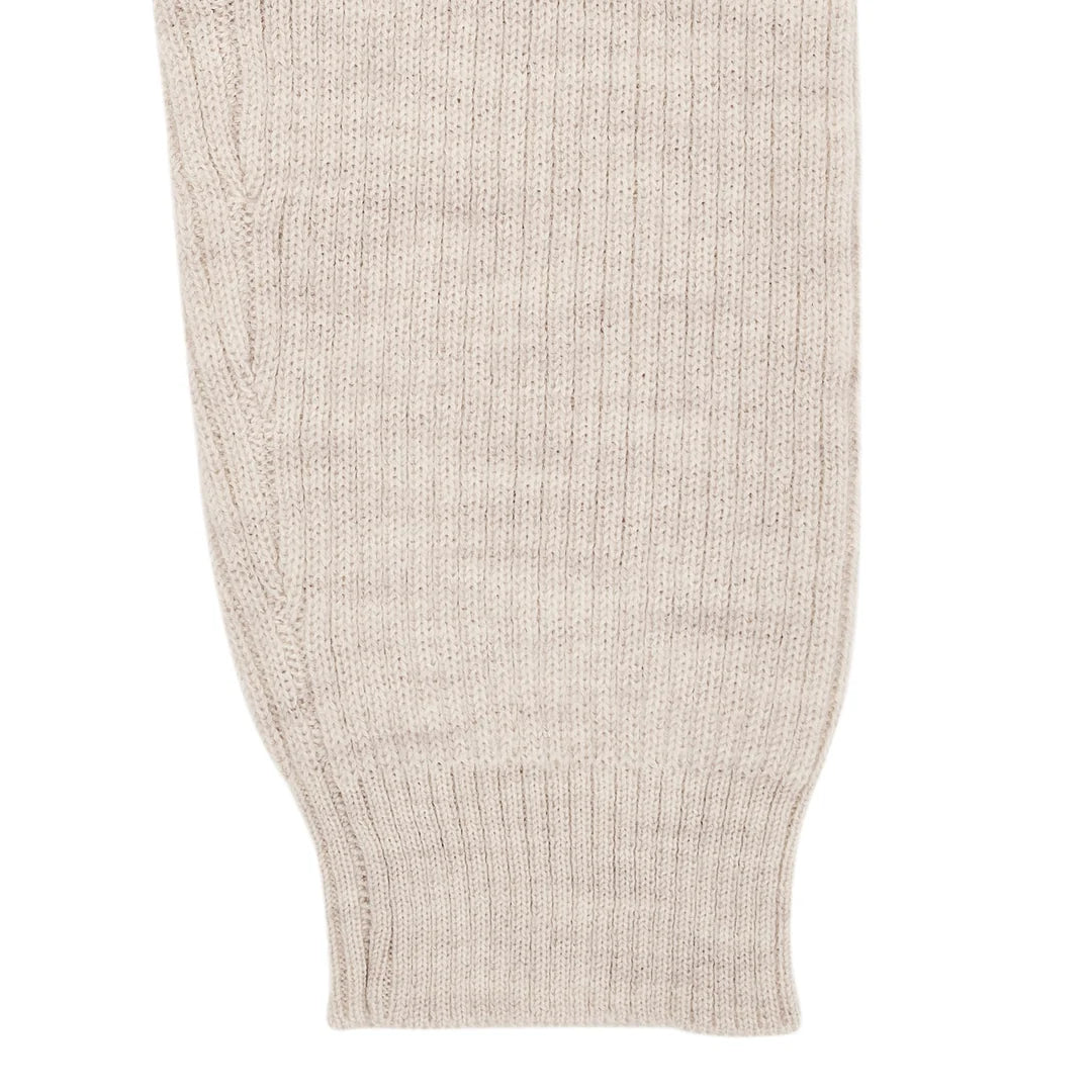Merino Rib Set | Pale Cream Melange
