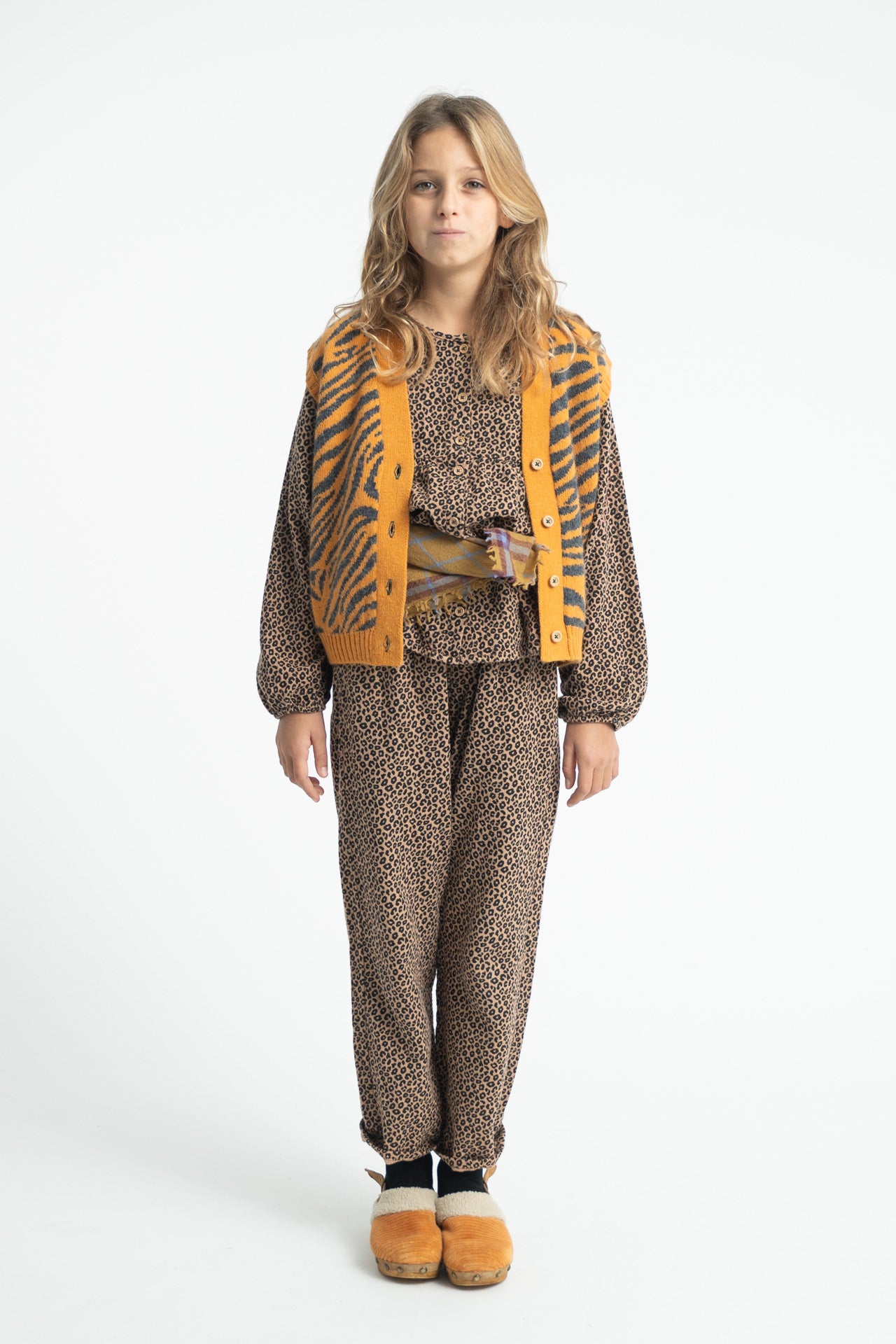 Unisex Trousers | Brown with Animal Print