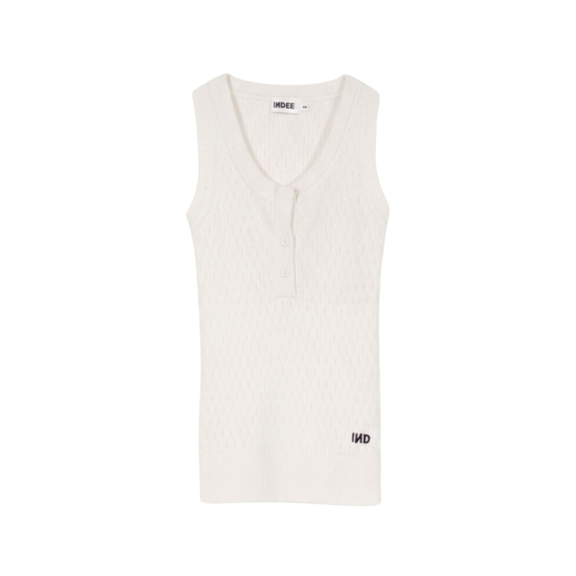 Volga Knitted Tank Top | Off White