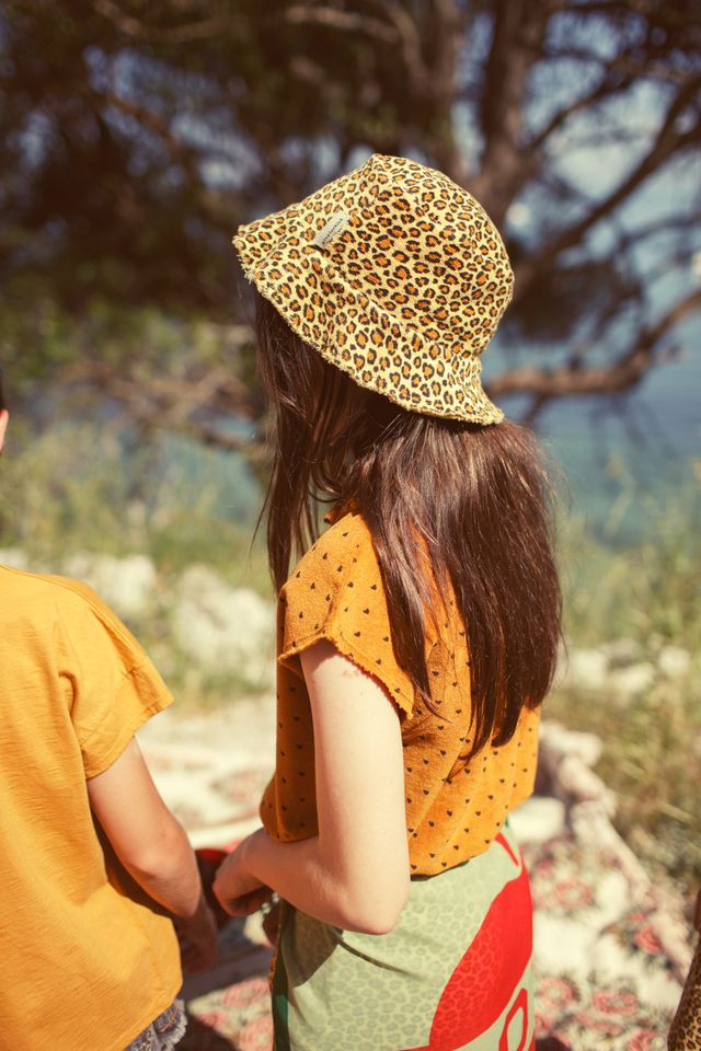 Animal Print Hat | Mustard