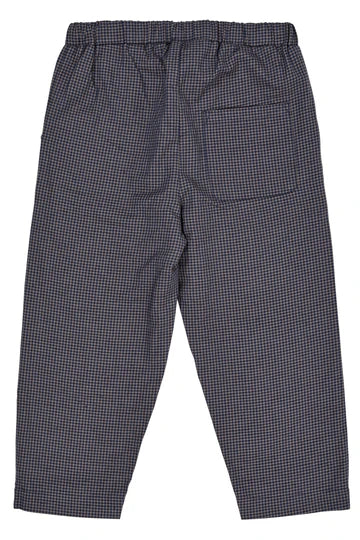 Navy Checkered Boys Set